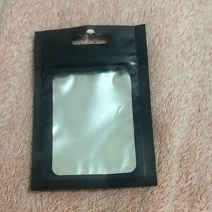 Black and Silver Resealable Bag